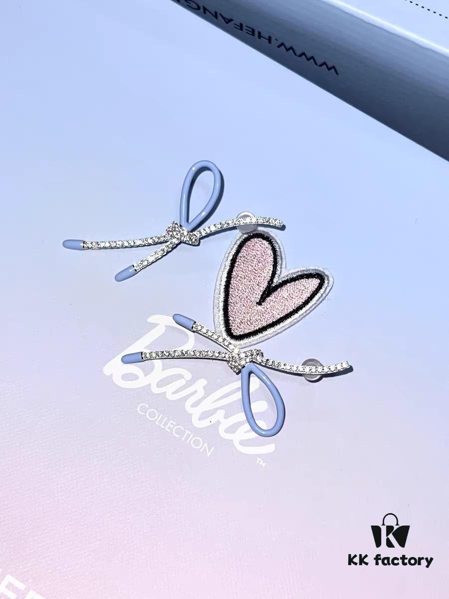 692fdd5899f2d84055c8b479 New Arrival ❤️ HEFANG Jewelry - Barbie ✨ New Collection Shiny Ribbon Stud Earrings, Three Colors Available