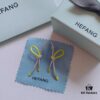 New Arrival ❤️ HEFANG Jewelry - Barbie ✨ New Collection Shimmering Ribbon Stud Earrings, Three Colors Available, In Stock