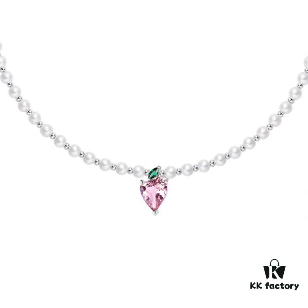 692fdd6e99f2d84055c8b49f HEFANG - Fruit Freedom Series Peach Ice Juice Necklace