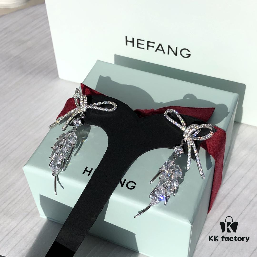 692fdd7f99f2d84055c8b4b2 HEFANG Jewelry Ribbon Wheat Ear Earrings