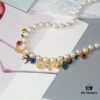 692fdd8699f2d84055c8b4c4 HEFANG Jewelry Garden Necklace, 925 Silver Nature-Inspired Statement Choker, Collarbone Chain