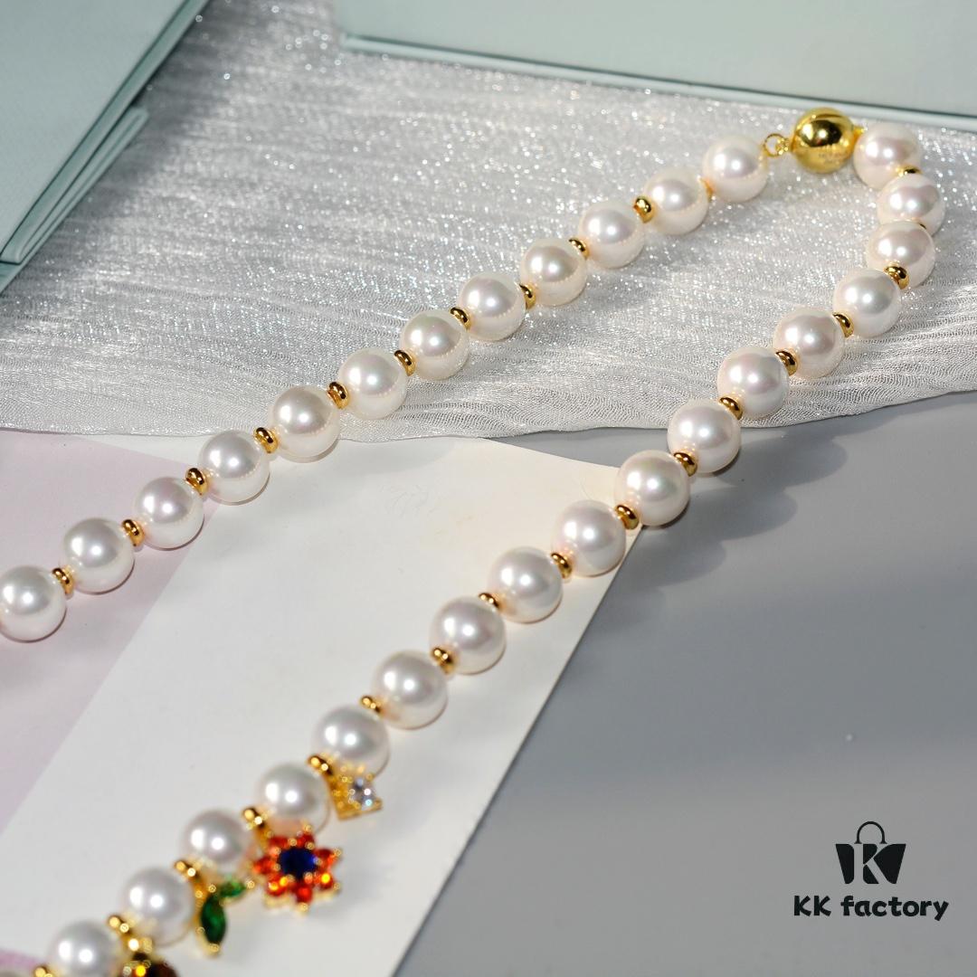 692fdd8a99f2d84055c8b4cd HEFANG Jewelry Garden Necklace, 925 Silver Nature-Inspired Statement Choker, Collarbone Chain