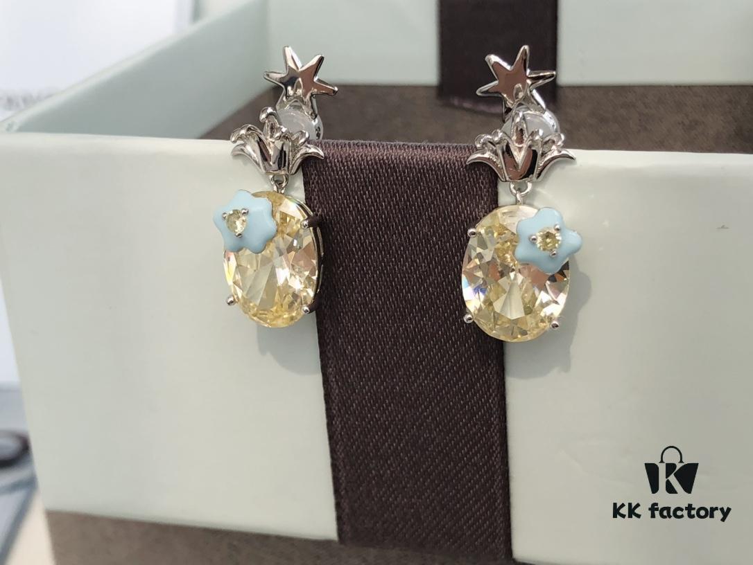 692fdd9199f2d84055c8b4dc HEFANG Jewelry Pineapple Ice Earrings