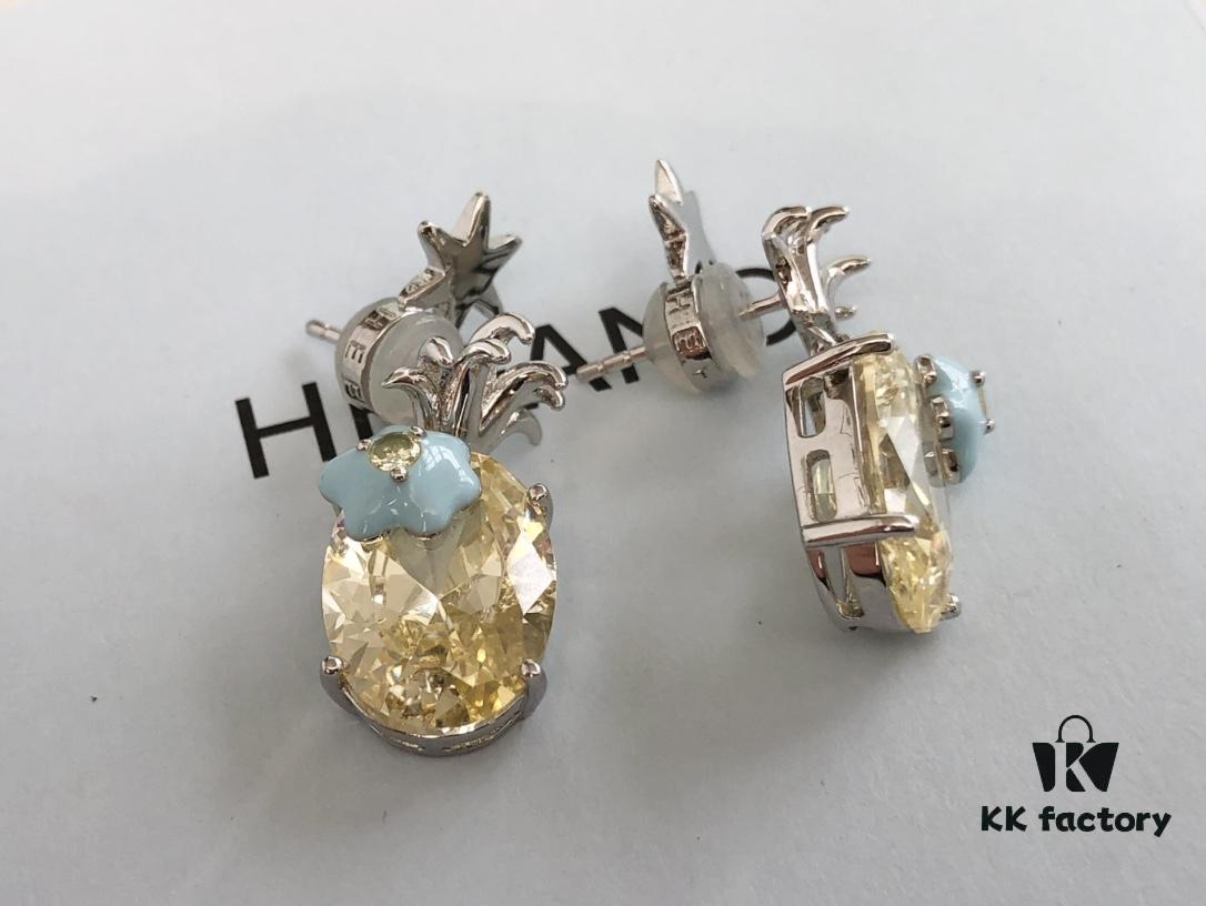 692fdd9499f2d84055c8b4e2 HEFANG Jewelry Pineapple Ice Earrings