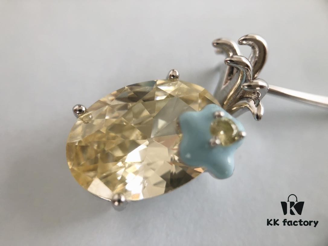 692fdd9499f2d84055c8b4e5 HEFANG Jewelry Pineapple Ice Earrings