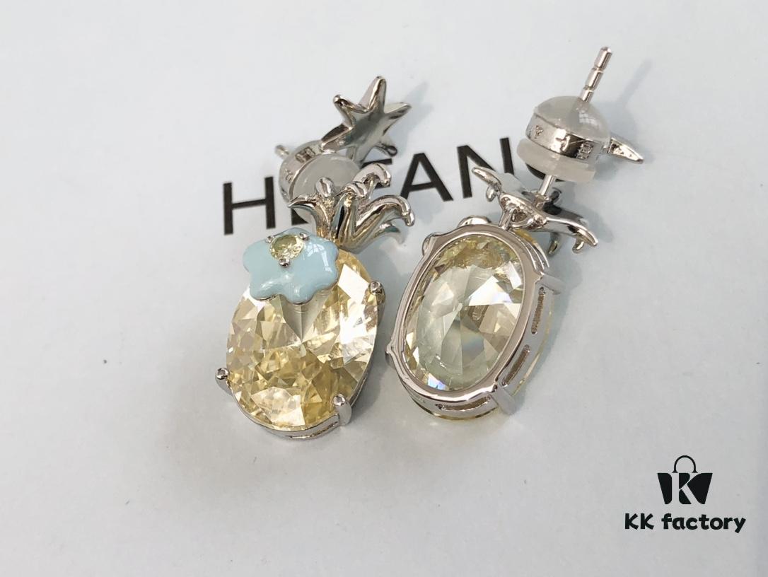 692fdd9599f2d84055c8b4e7 HEFANG Jewelry Pineapple Ice Earrings