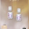 692fddb599f2d84055c8b529 HEFANG Aurora Square Candy Earrings, Luxury Sparkling Minimalist Design Studs, Unique Ear Accessories for Gifting