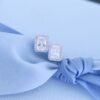 692fddb599f2d84055c8b52a HEFANG Jewelry New Arrival Glittering Sugar Cube Stud Earrings, Luxury Minimalist and Unique Design Elegant Ear Accessories for Women