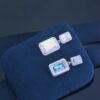 692fddbb99f2d84055c8b532 HEFANG Aurora Square Candy Earrings, Luxury Sparkling Minimalist Design Studs, Unique Ear Accessories for Gifting