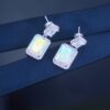692fddbb99f2d84055c8b533 HEFANG Aurora Square Candy Earrings, Luxury Sparkling Minimalist Design Studs, Unique Ear Accessories for Gifting