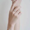 692fddbe99f2d84055c8b53a HEFANG Jewelry Aurora Ribbon Ring, Elegant French-Style Statement Ring for Women