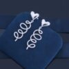 692fddd999f2d84055c8b568 HEFANG Jewelry Cream Twirl Earrings - Limited Edition Ear Studs, Celebrity Style (Zhou Yutong's Pick), Ideal Gift for Qixi Festival