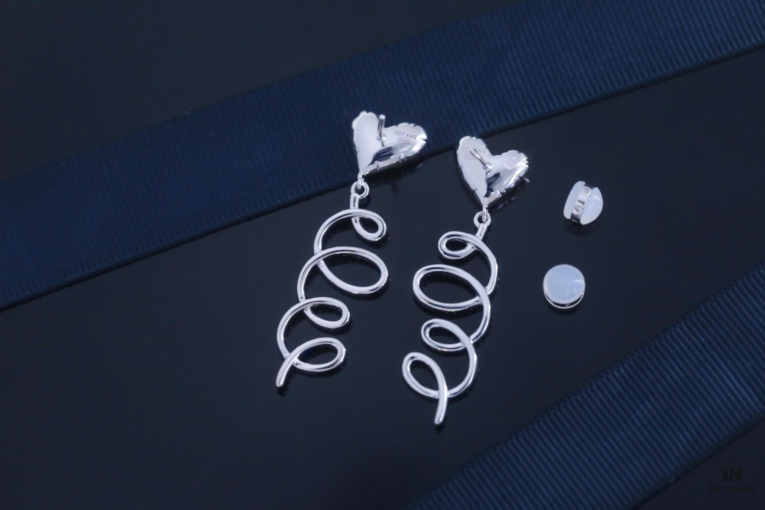 692fddd999f2d84055c8b56a HEFANG Jewelry Cream Twirl Earrings - Limited Edition Ear Studs, Celebrity Style (Zhou Yutong's Pick), Ideal Gift for Qixi Festival