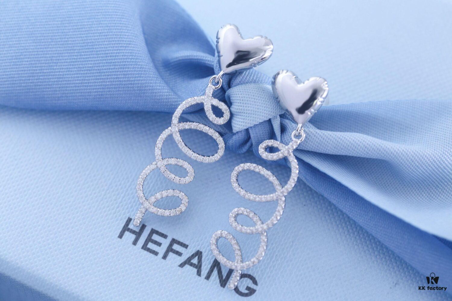 692fddda99f2d84055c8b56c HEFANG Jewelry Cream Twirl Earrings - Limited Edition Ear Studs, Celebrity Style (Zhou Yutong's Pick), Ideal Gift for Qixi Festival