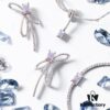 Aurora Ribbon Knot Necklace by He Fang