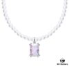 Aurora Sugar Cube Necklace by He Fang