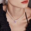 Aurora Sugar Cube Necklace by He Fang