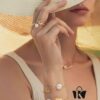 He Fang Mini Cutlery Bracelet, Elegant Open Bangle, Gift for Best Friend, Same Style as Luo Ying's Accessory for Women