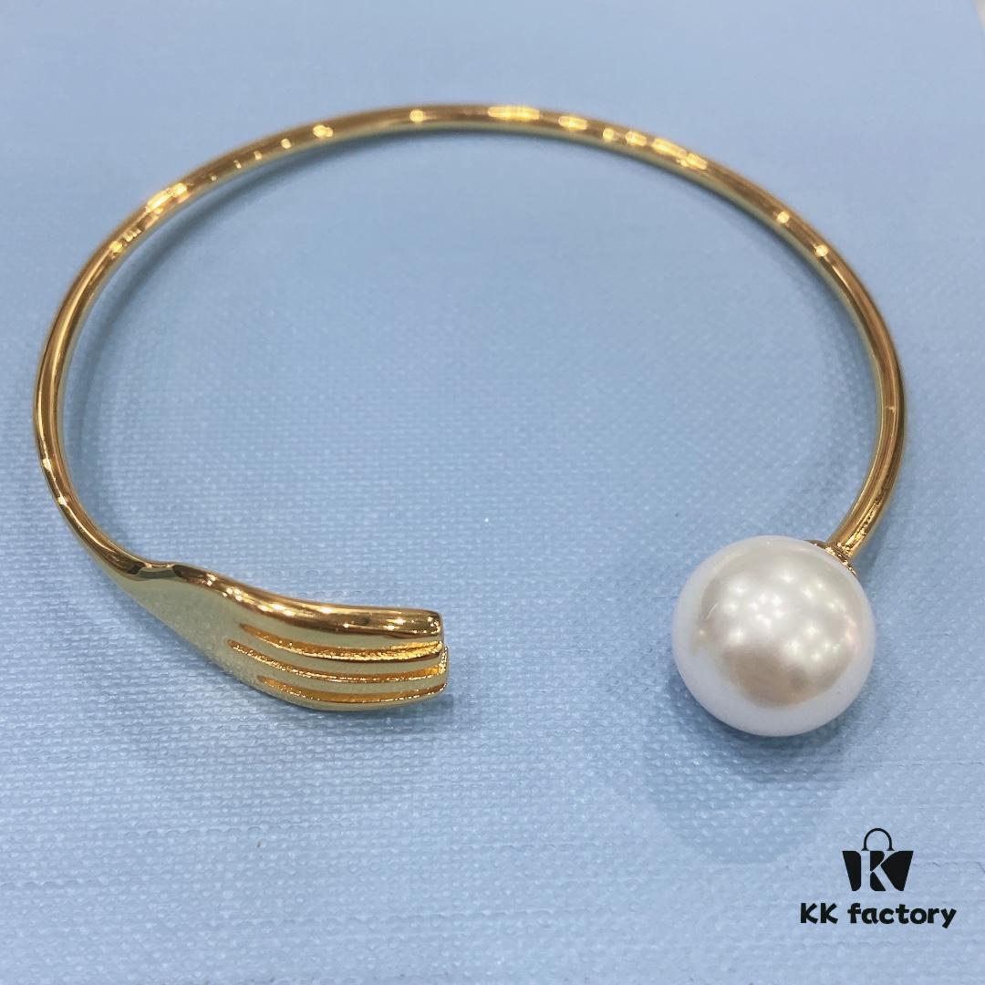 He Fang Mini Cutlery Bracelet, Elegant Open Bangle, Gift for Best Friend, Same Style as Luo Ying's Accessory for Women