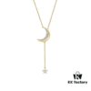 Heavenly Moon and Star Night Necklace
