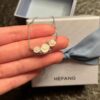 HEFANG He Fang White Rose Collarbone Necklace
