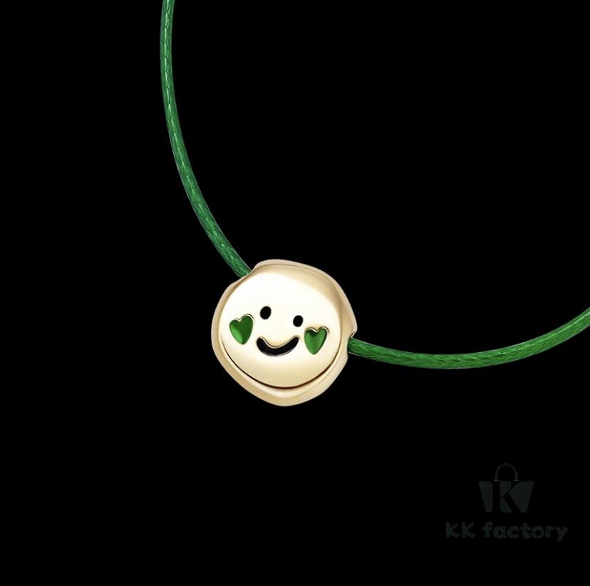 692fde3a99f2d84055c8b5ef Smiling Xiaoqu Cookie Necklace Gift Box Fashionable Design Collarbone Chain Bracelet for Women Cheek Green