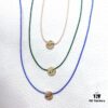 Smiling Xiaoqu Cookie Necklace Gift Box Fashionable Design Collarbone Chain Bracelet for Women Cheek Green