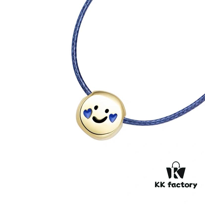 692fde4199f2d84055c8b5f5 Smiling Xiaoqu Cookie Necklace Gift Box Fashionable Design Collarbone Chain for Women Blue Pink