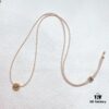 Smiling Xiaoqu Cookie Necklace Gift Box Fashionable Design Collarbone Chain Bracelet for Women Blush