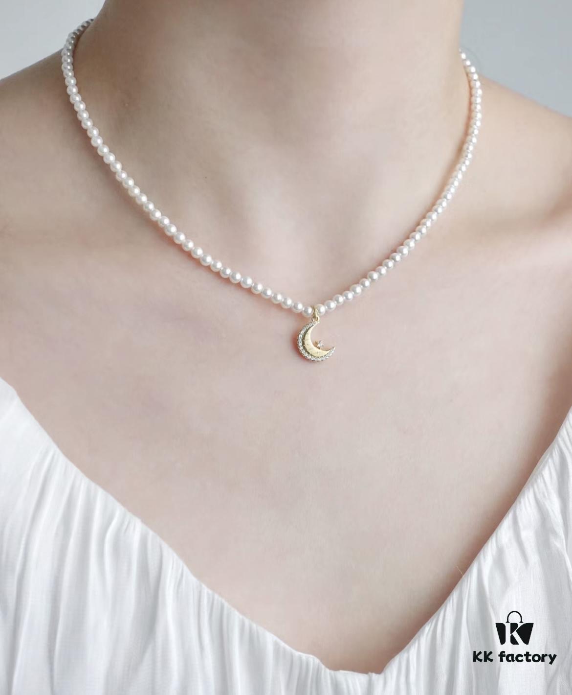 692fde7199f2d84055c8b633 HEFANG Jewelry He Fang New Star and Moon Sweet Dream Pearl Short Necklace ✨ Versatile and Flattering, an Essential Elegant Piece for Every Jewelry Box! Timelessly Exquisite, Simply Wow!