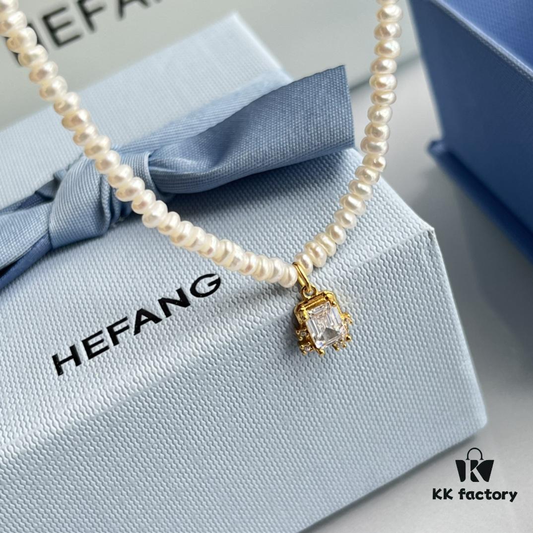 692fde8399f2d84055c8b647 HEFANG Jewelry - Elegant and Radiant Starlight Sugar Cube Pearl Necklace