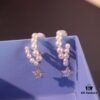 692fde9f99f2d84055c8b66d He Fang New Arrival Moonlight White Stud Earrings
