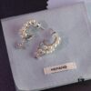 692fdea099f2d84055c8b66e He Fang New Arrival Moonlight White Stud Earrings