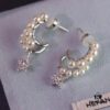 692fdea099f2d84055c8b66f He Fang New Arrival Moonlight White Stud Earrings