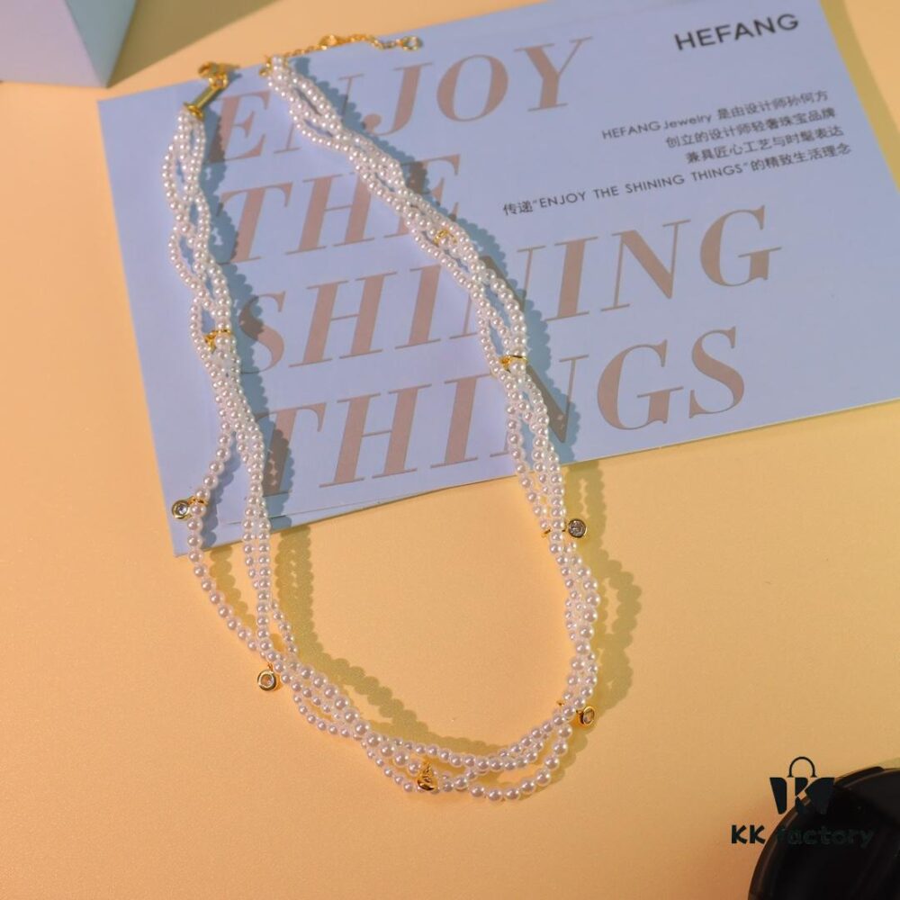 692fdeb199f2d84055c8b67c He Fang Jewelry Braided Three-Strand Twist Necklace