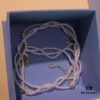 692fdeb199f2d84055c8b67e He Fang Jewelry Braided Three-Strand Twist Necklace