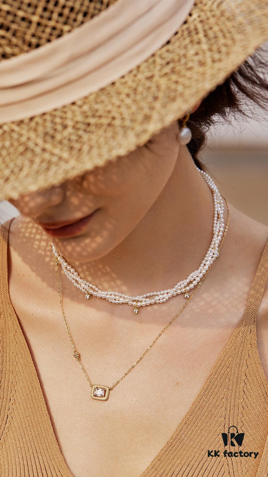 692fdeb699f2d84055c8b682 He Fang Jewelry Braided Three-Strand Twist Necklace