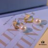 692fdebb99f2d84055c8b68a He Fang Jewelry Heart Knot Pearl Stud Earrings