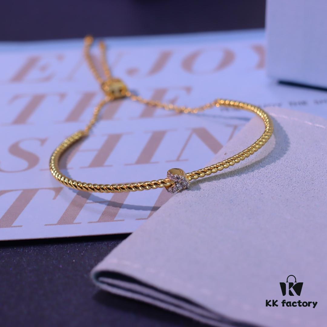 692fdecd99f2d84055c8b69f Hexagon New Heart Knot Bracelet Adjustable Thin Bangle Bangles Hand Rope
