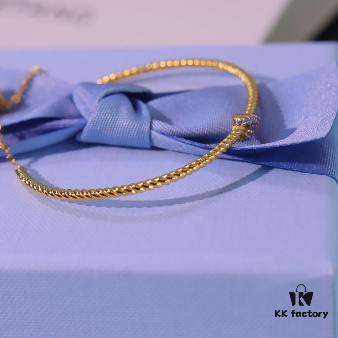 692fded499f2d84055c8b6a7 Hexagon New Heart Knot Bracelet Adjustable Thin Bangle Bangles Hand Rope