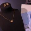 692fdee499f2d84055c8b6b7 He Fang Jewelry Handmade Woven Necklace and Stud Earrings