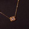 692fdee599f2d84055c8b6b9 He Fang Jewelry Handmade Woven Necklace and Stud Earrings