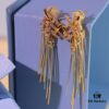 692fdf1299f2d84055c8b6e3 He Fang New Braided Tassel Stud Earrings