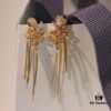692fdf1399f2d84055c8b6e7 He Fang New Braided Tassel Stud Earrings
