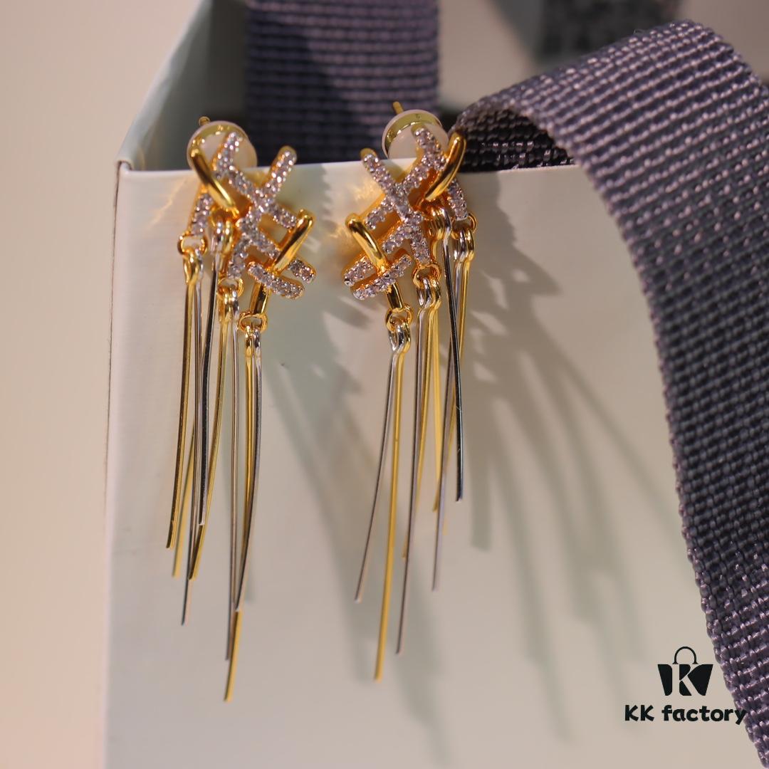692fdf1399f2d84055c8b6e7 He Fang New Braided Tassel Stud Earrings
