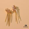692fdf1699f2d84055c8b6ea He Fang New Braided Tassel Stud Earrings