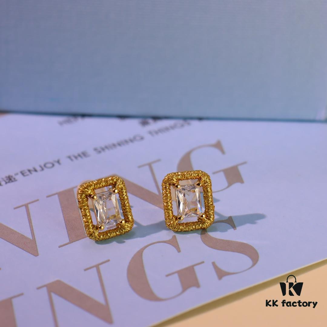 692fdf1e99f2d84055c8b6f7 He Fang Jewelry Hand-Tied Woven Stud Earrings