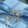 692fdf7c99f2d84055c8b75a He Fang Aurora Glow Cube Series - Lucky Aurora S925 Silver Earrings
