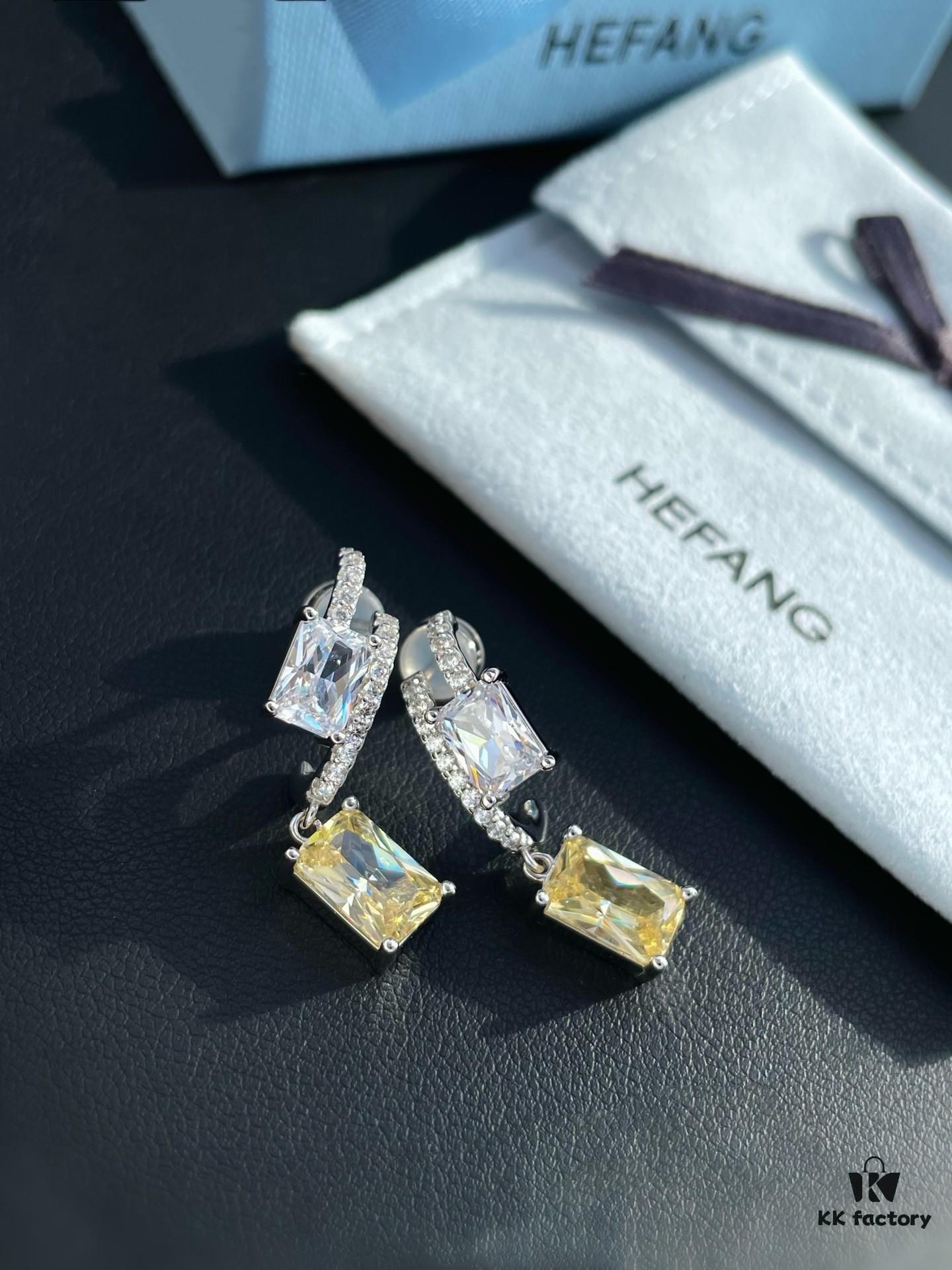 692fdf7e99f2d84055c8b75c He Fang Aurora Glow Cube Series - Lucky Aurora S925 Silver Earrings