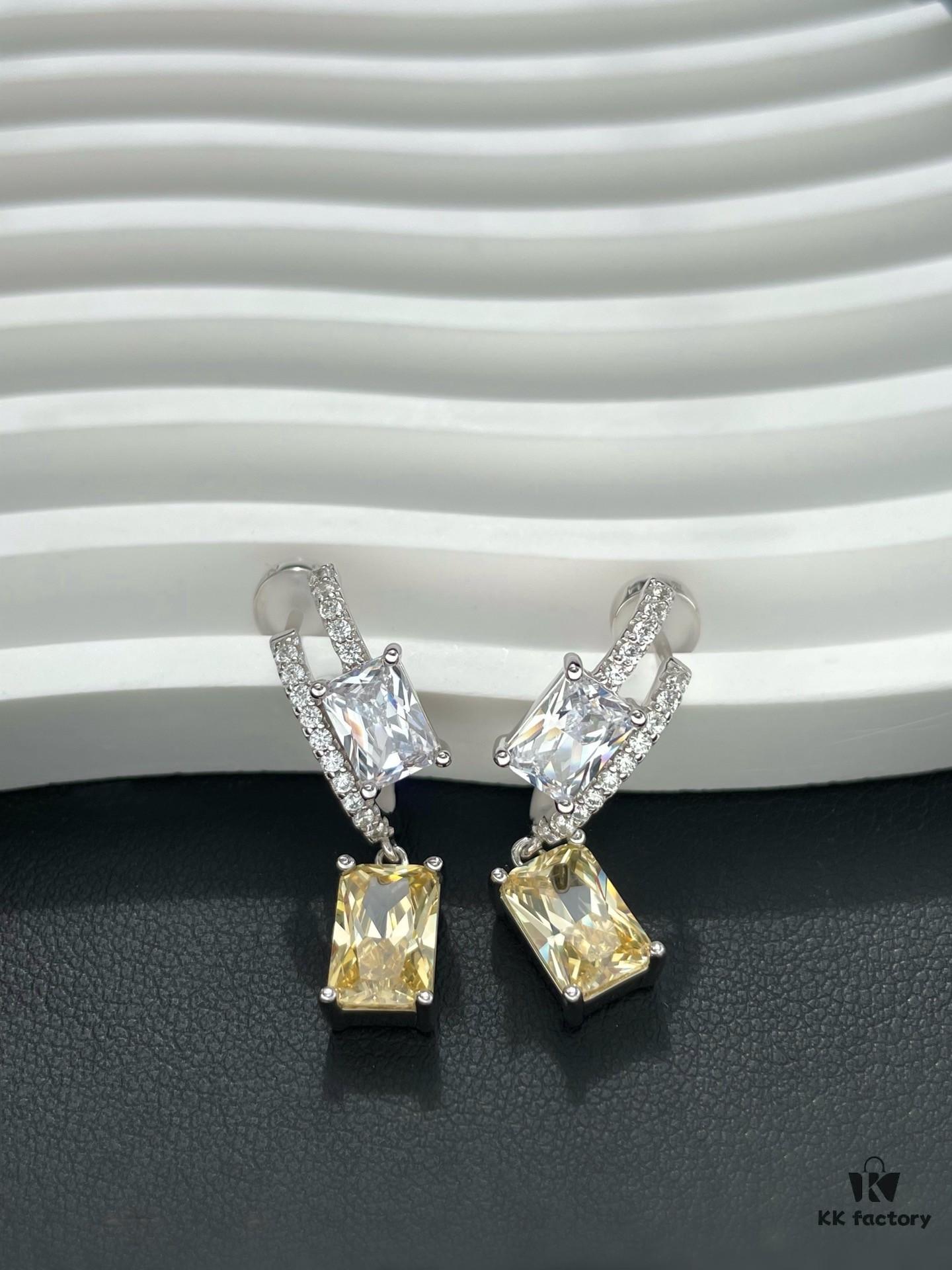 692fdf7f99f2d84055c8b75e He Fang Aurora Glow Cube Series - Lucky Aurora S925 Silver Earrings